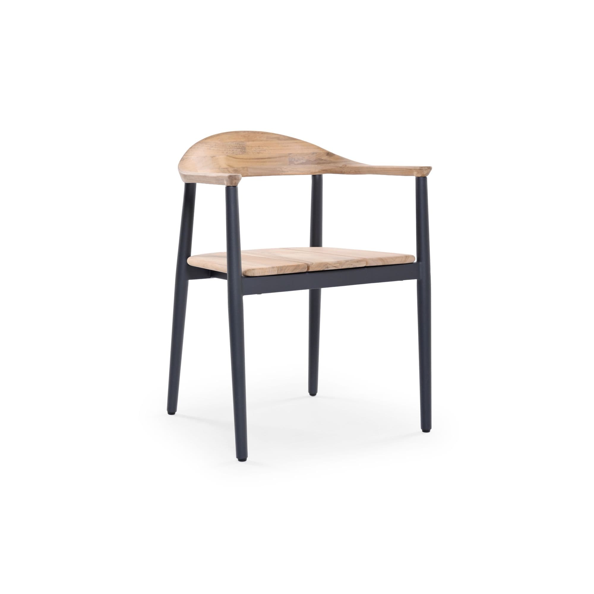 Amarillo alu teak dining armchair
