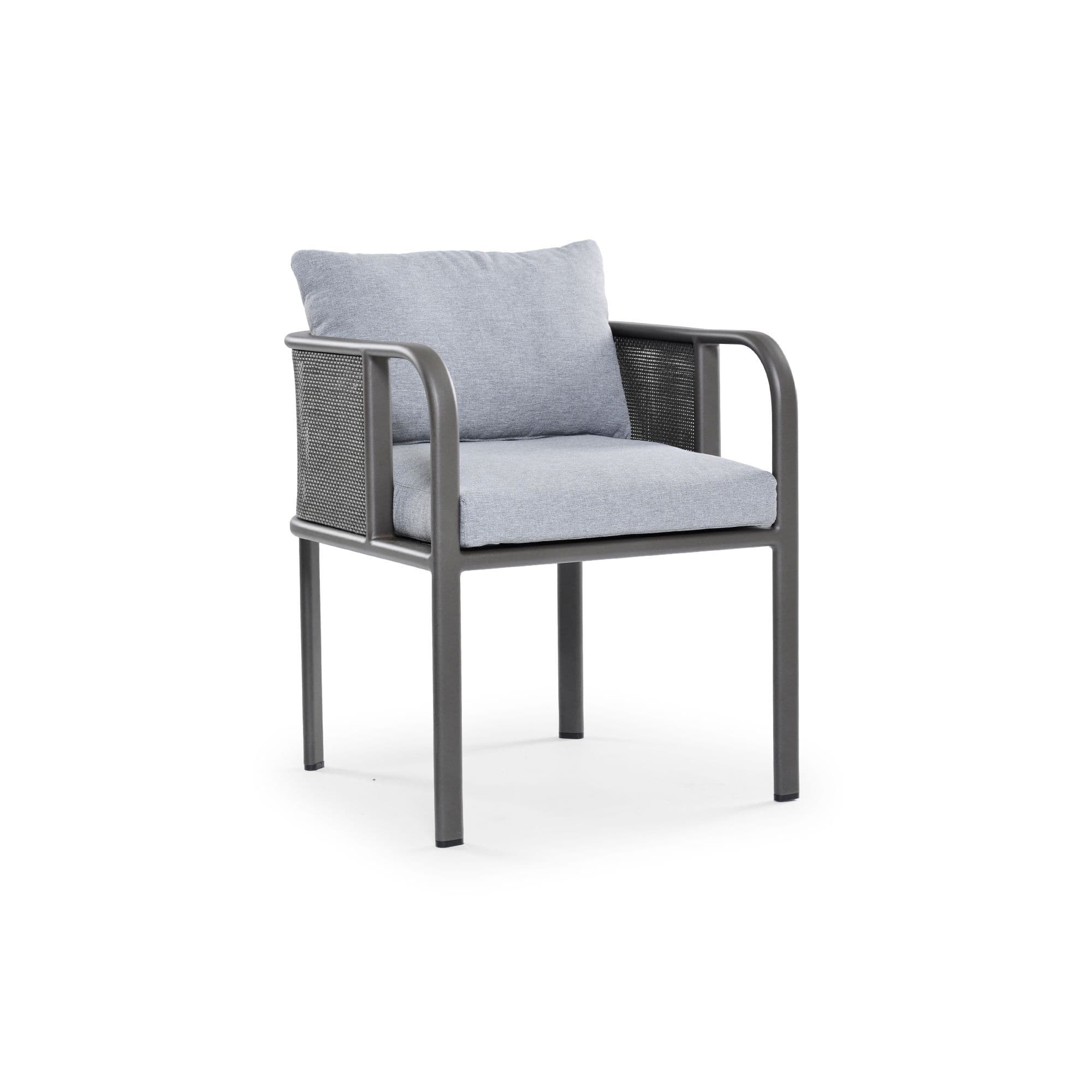 Carlton alu dining armchair