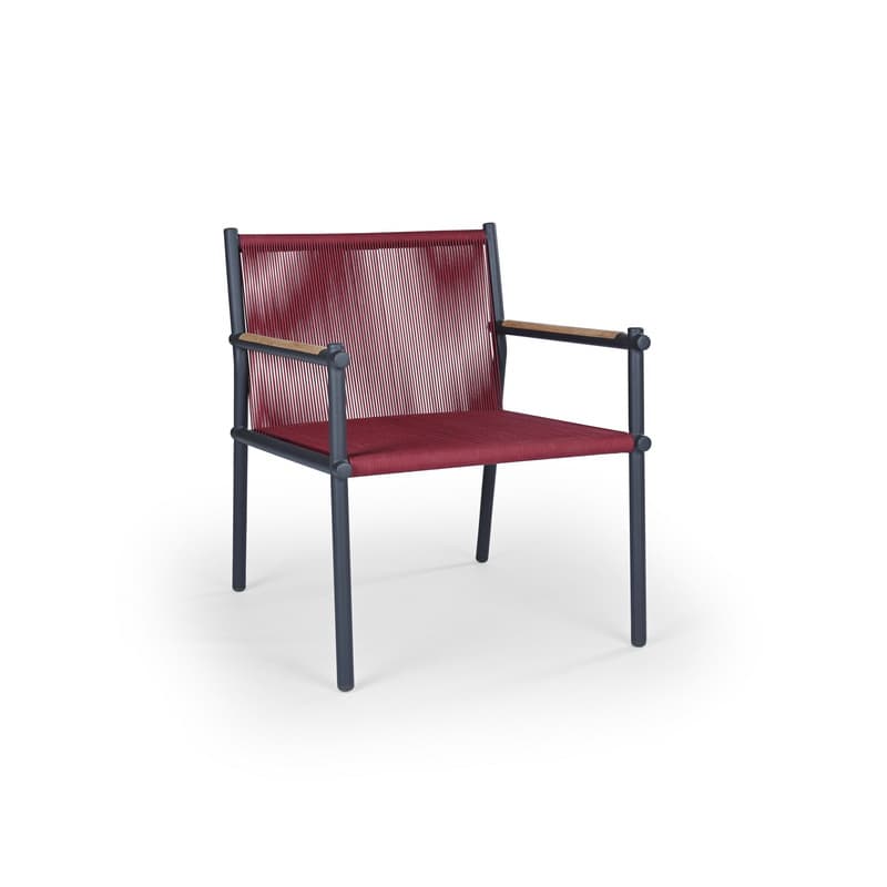 Kansas lounge armchair (woven)