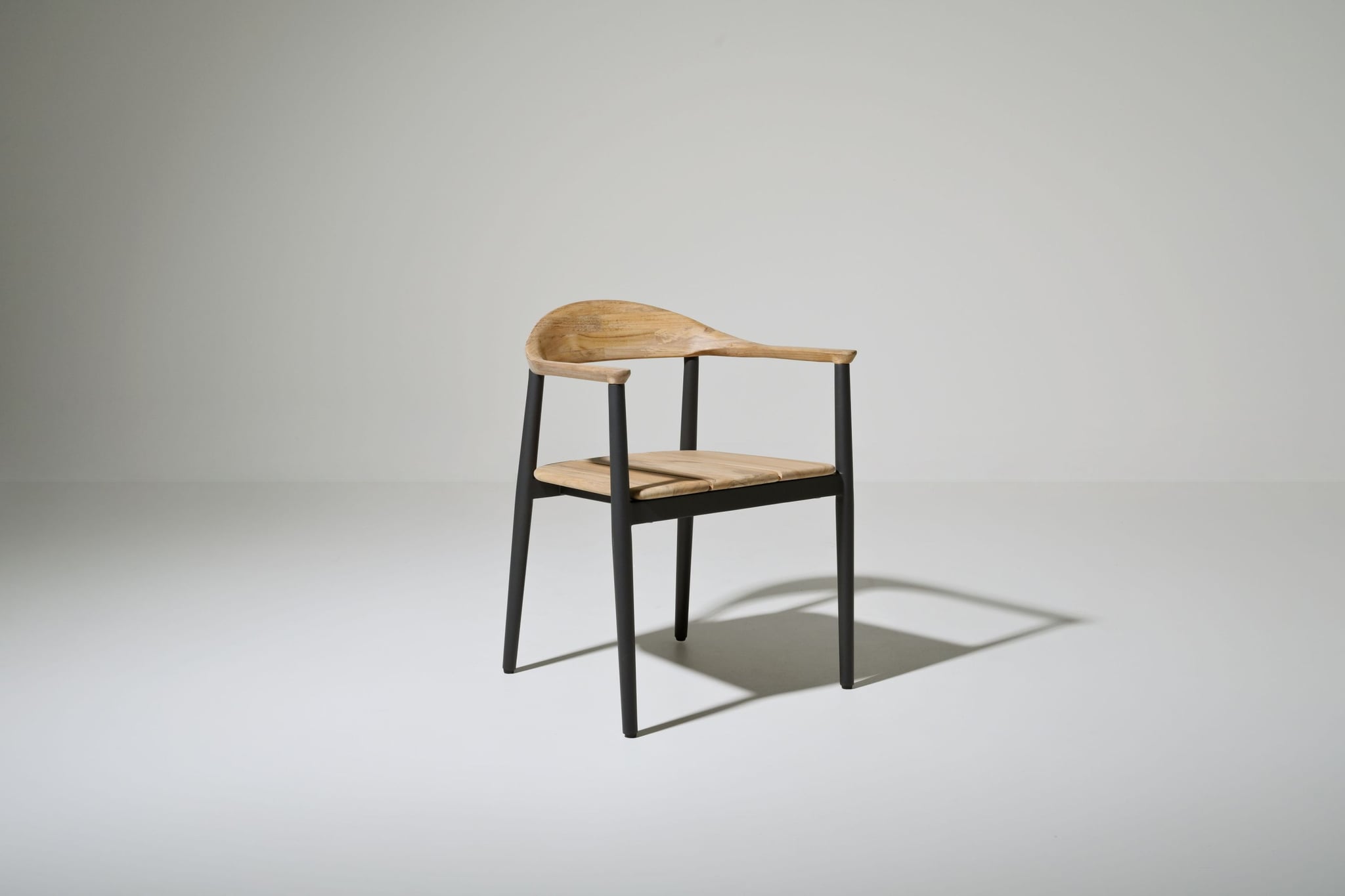 Amarillo alu teak dining armchair