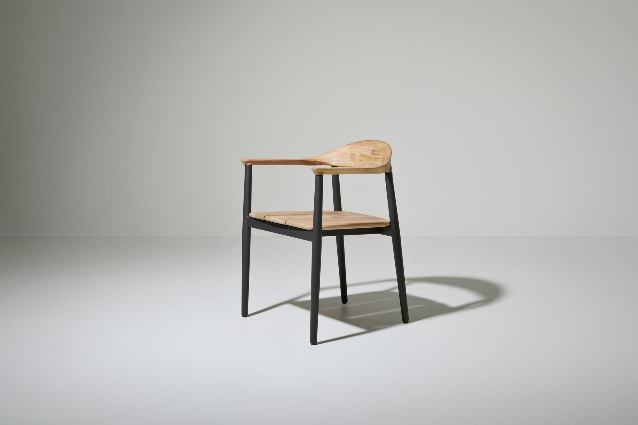 Amarillo alu teak dining armchair