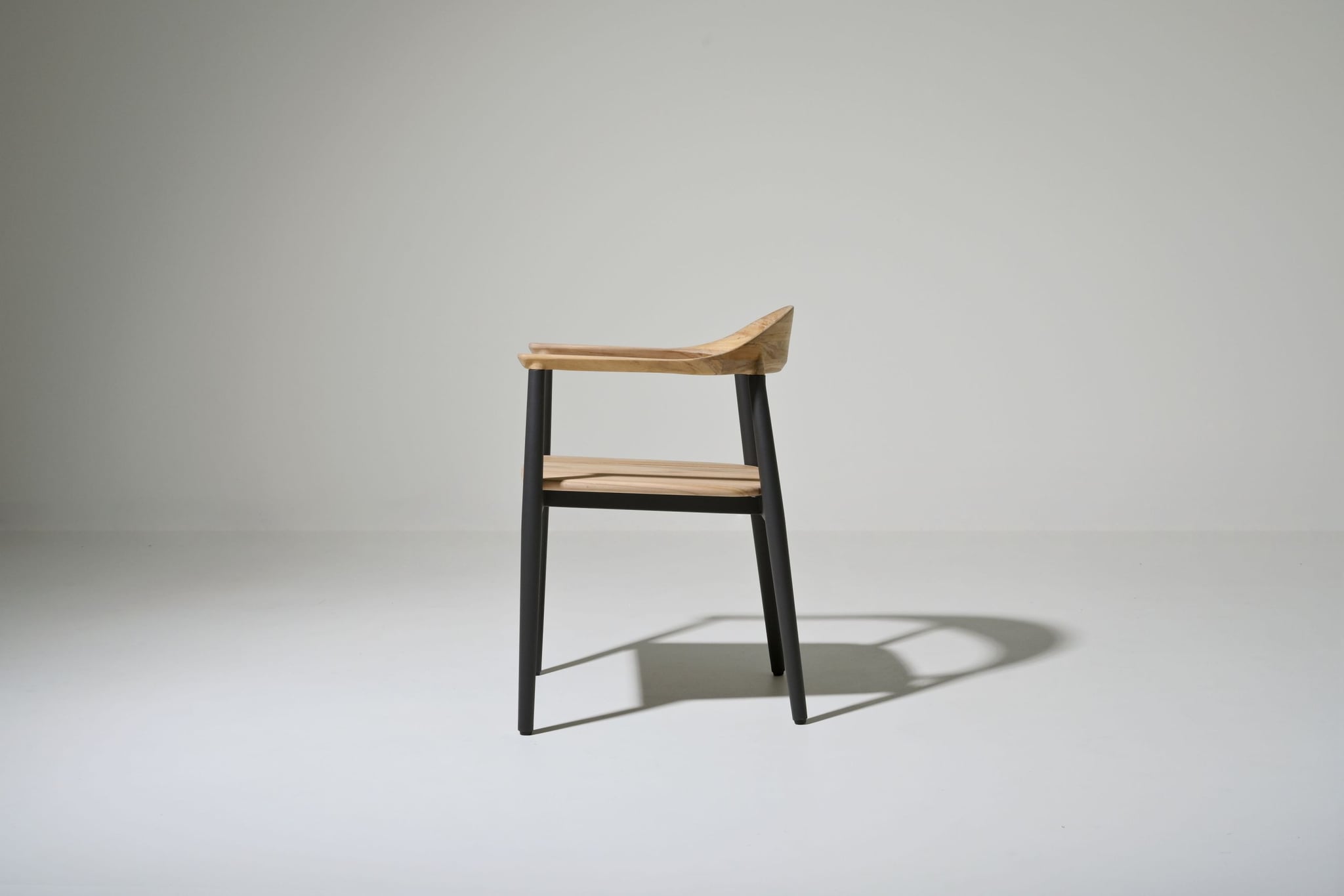 Amarillo alu teak dining armchair