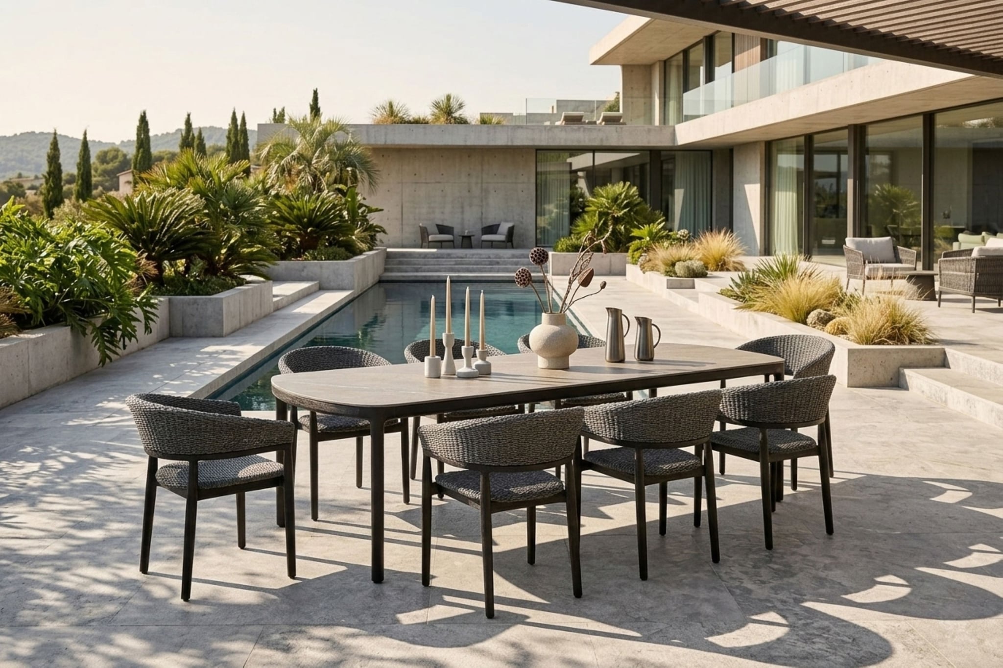 Cairo teak dining armchair