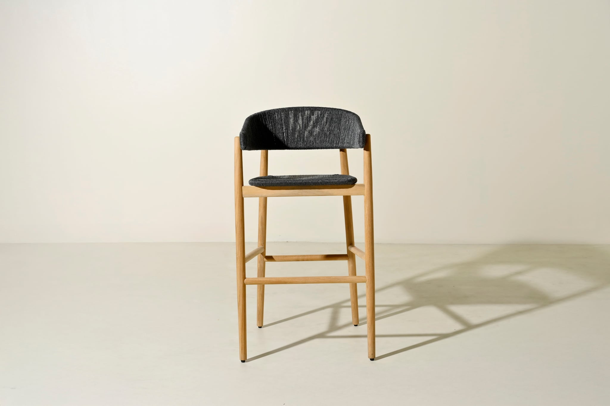 Campania teak barstool