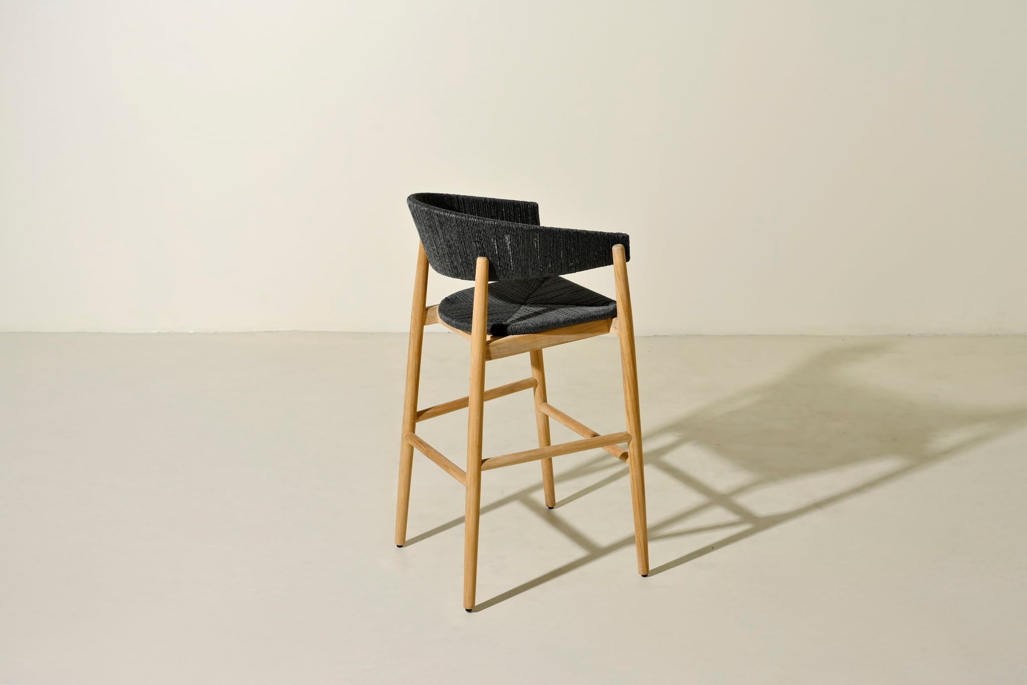 Campania teak barstool
