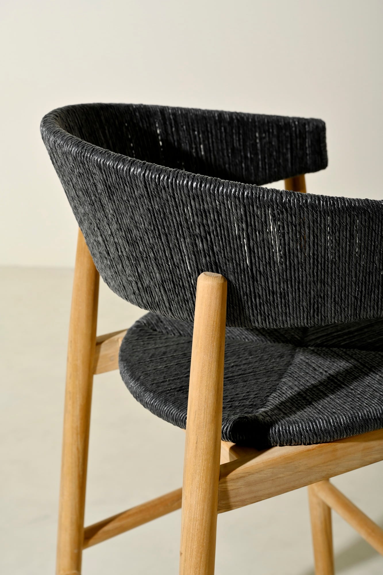 Campania teak barstool