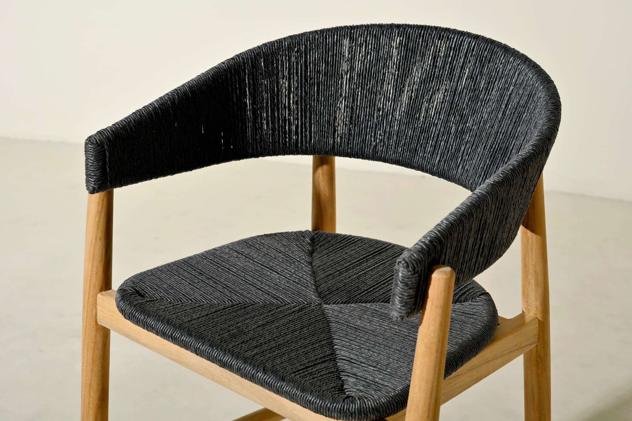 Campania teak barstool