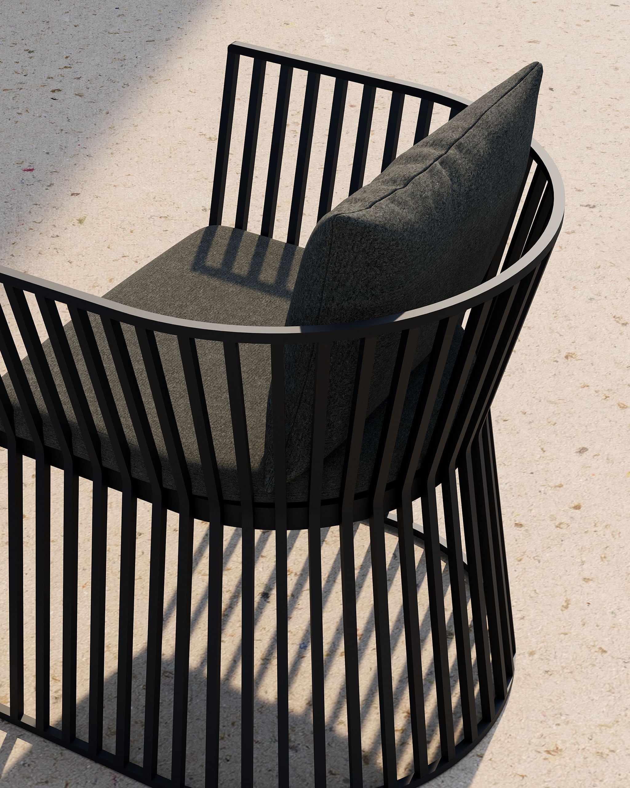 Fence dining armchair
