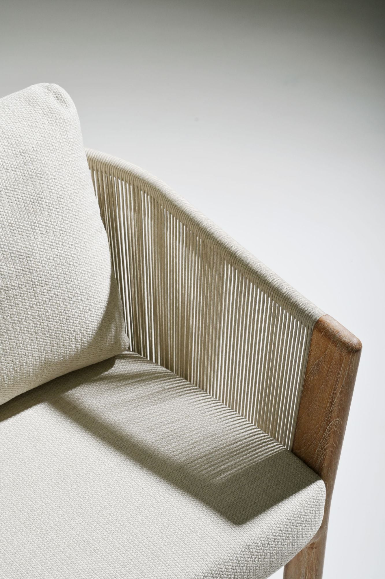 Lorenza teak dining armchair