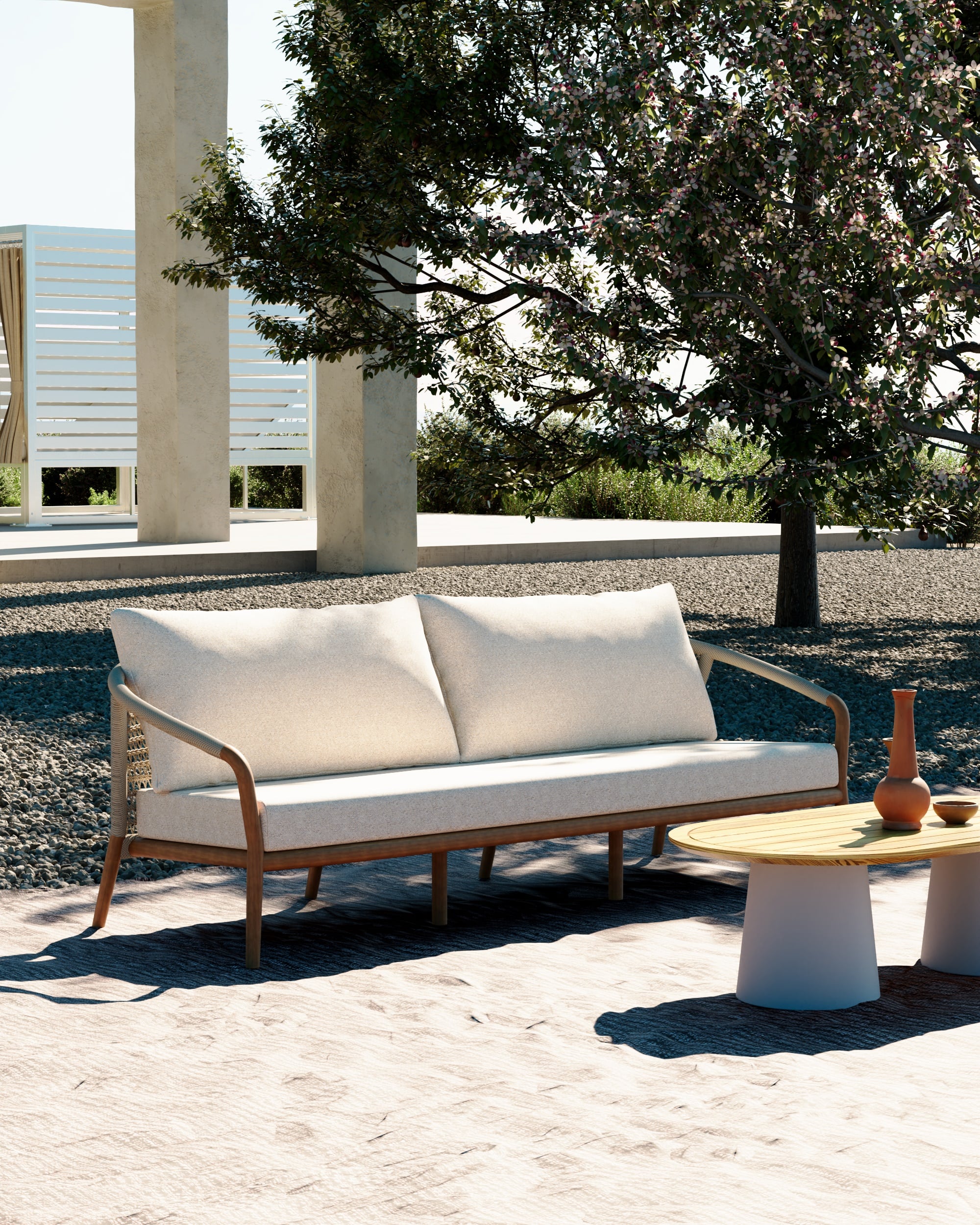 Rhode teak sofa