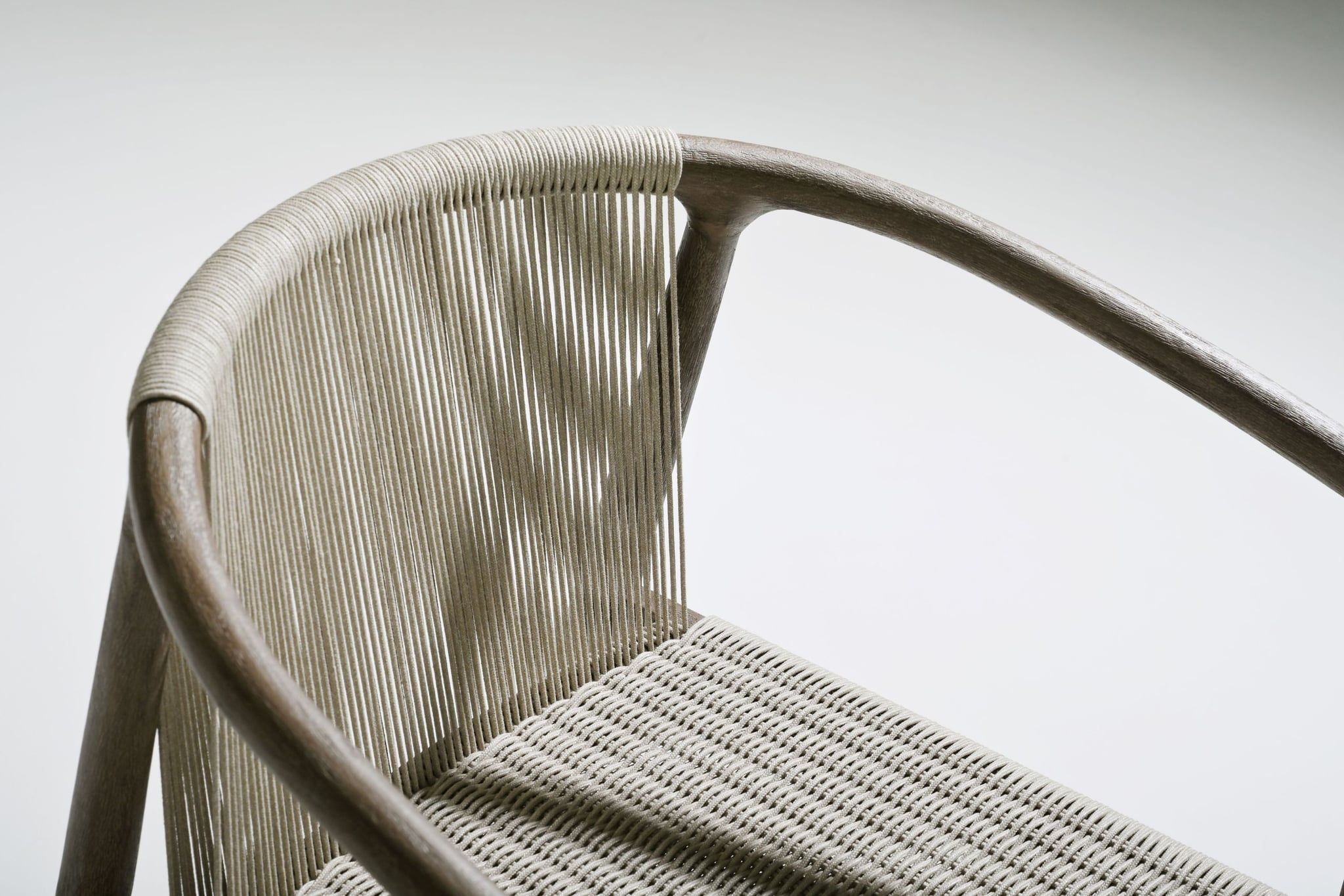 Royce teak dining armchair